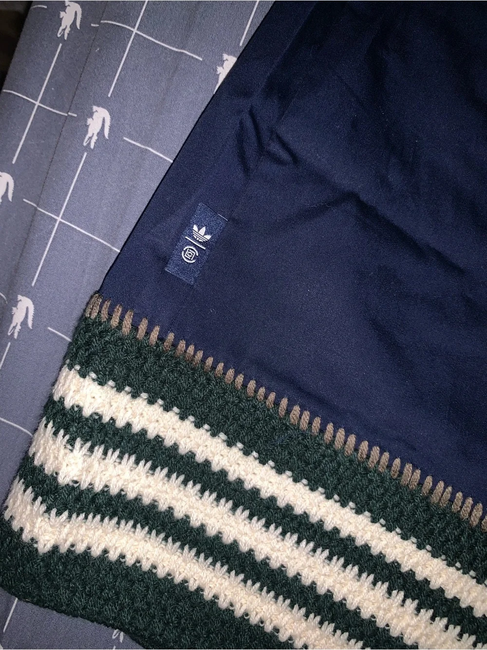 Adidas X CLOT By Edison Chen Shorts Cotton Navy JN7721 Size: XLarge